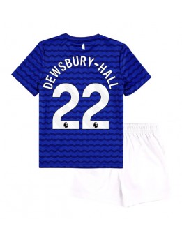 Billige Everton Kiernan Dewsbury-Hall #22 Hjemmedraktsett Barn 2025-26 Kortermet (+ Korte bukser)
